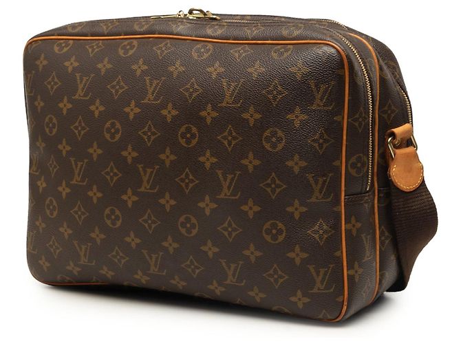Borsa a tracolla Louis Vuitton Monogram Reporter GM Marrone - vista 2