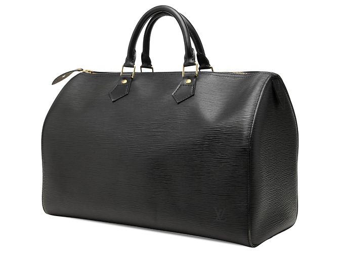 Borsa Boston Louis Vuitton Epi Speedy 35 Nera Nero - vista 2