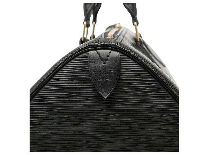 Borsa Boston Louis Vuitton Epi Speedy 35 Nera Nero - vista 5