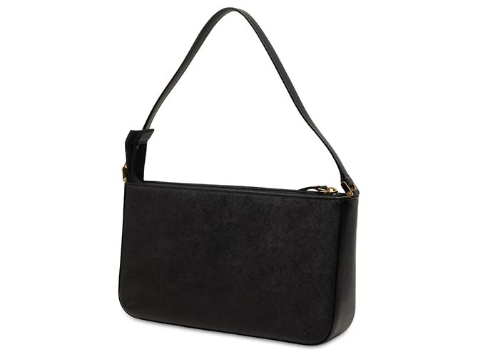 Borsa a tracolla Burberry in pelle nera Nero - vista 2