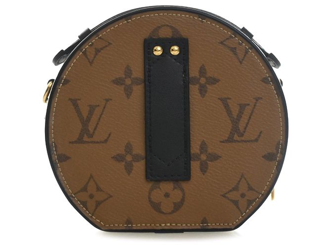 Borsa Satchel Mini Boite Chapeau Louis Vuitton Monogram Reverse Marrone - vista 2