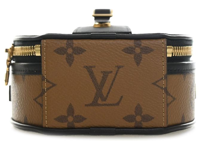 Borsa Satchel Mini Boite Chapeau Louis Vuitton Monogram Reverse Marrone - vista 3