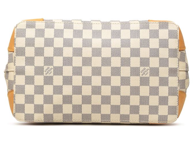Borsa Tote Louis Vuitton Hampstead PM Damier Azur Bianca Bianco - vista 3