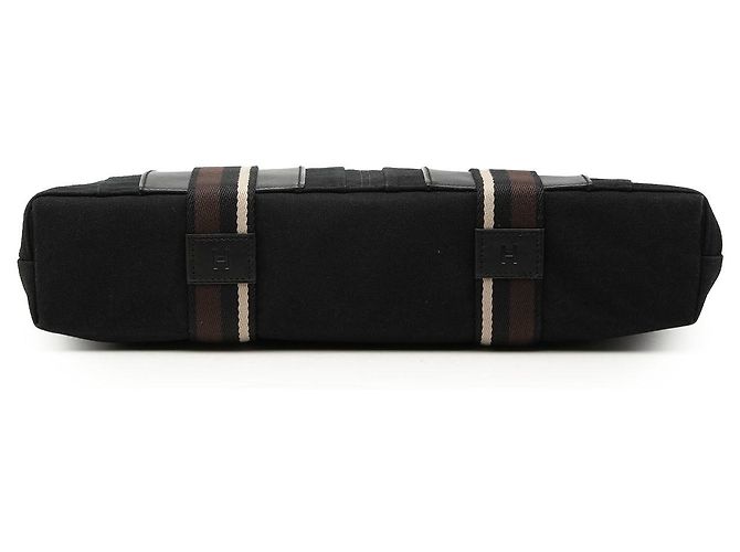 Borsa Tote Hermès Canvas Sac Troca Horizontal MM Nera Nero - vista 3
