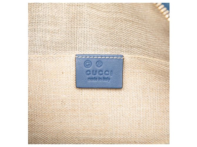 Borsa Dome Mini Microguccissima Gucci Blu - vista 6