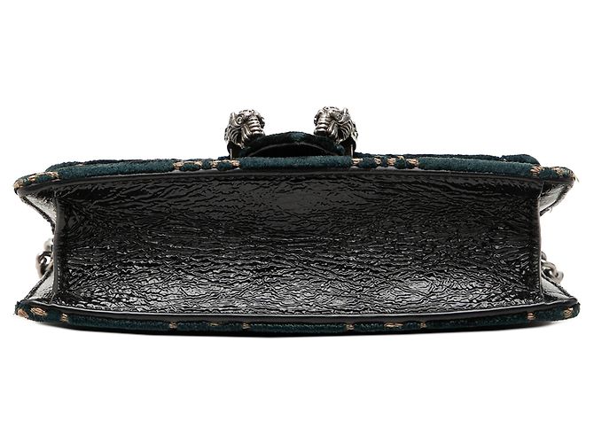 Borsa a tracolla Mini GG Velvet Dionysus Gucci Blu - vista 3