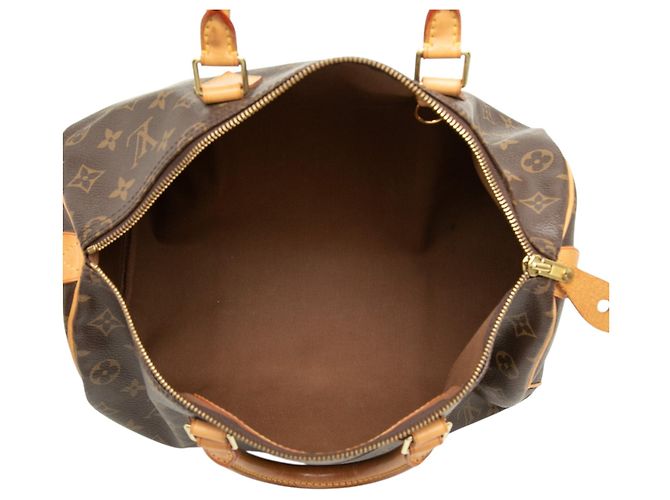 Borsa Boston Louis Vuitton Monogram Speedy 35 Marrone - vista 4