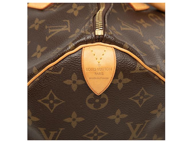 Borsa Boston Louis Vuitton Monogram Speedy 35 Marrone - vista 5