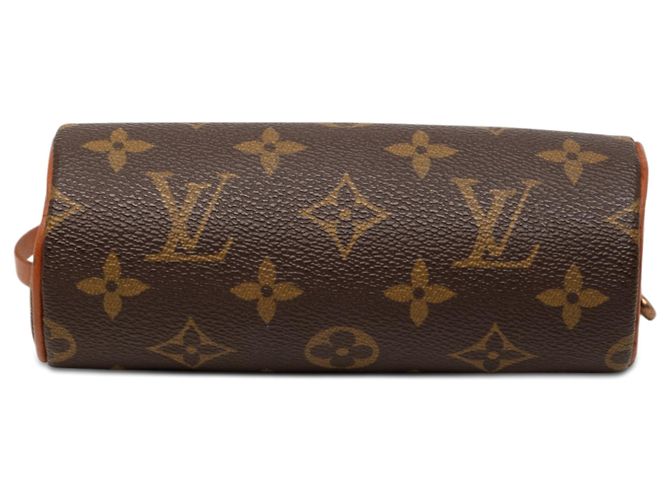Borsa a mano Louis Vuitton Monogram Papillon Pochette Marrone - vista 3