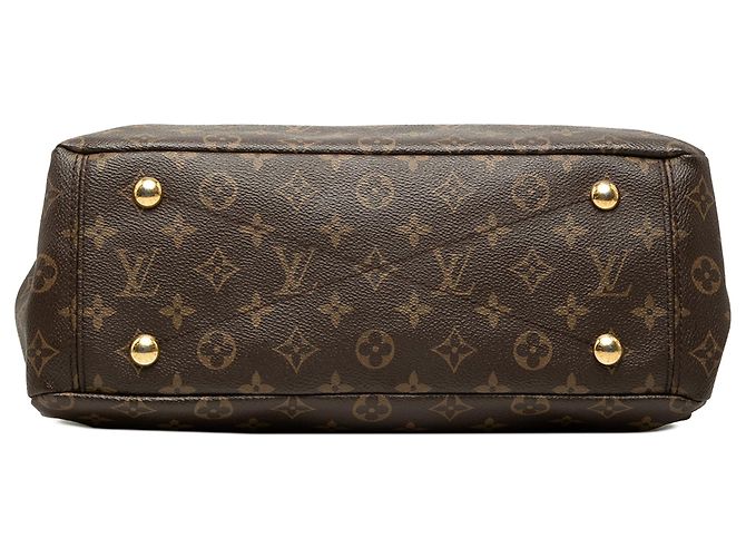 Borsa Satchel Louis Vuitton Monogram Pallas MM Marrone - vista 3