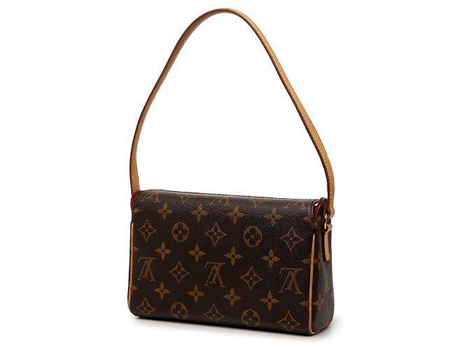 Borsa a tracolla Louis Vuitton Monogram Recital Marrone - vista 2