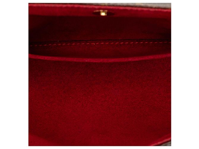 Borsa a tracolla Louis Vuitton Monogram Recital Marrone - vista 4
