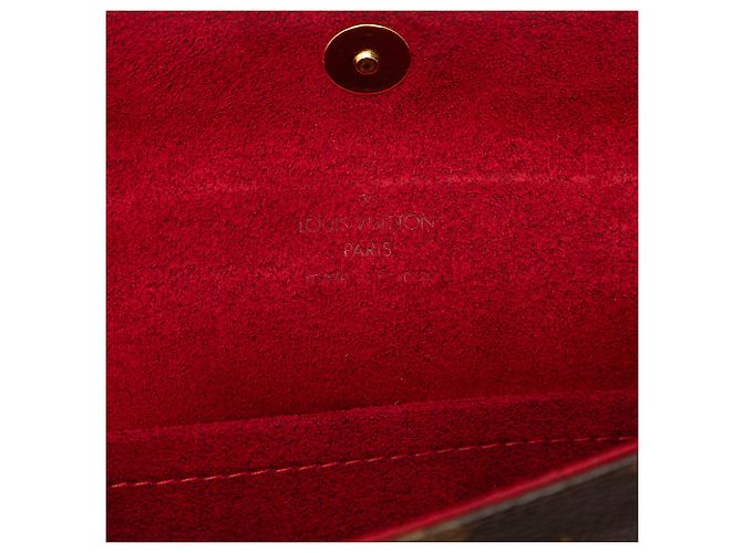Borsa a tracolla Louis Vuitton Monogram Recital Marrone - vista 5