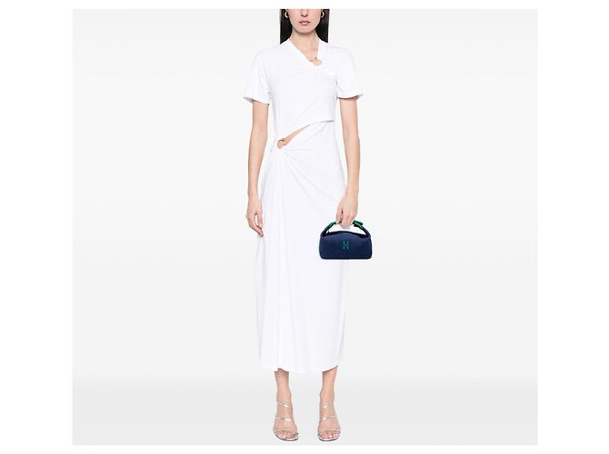 Borsa vanity Hermès Small Toile Bride A Brac Case Blu - vista 6
