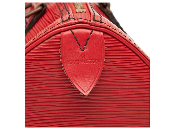 Borsa Boston Louis Vuitton Epi Speedy 25 Rossa Rosso - vista 5