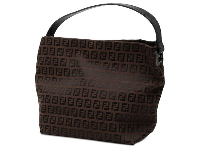 Borsa Fendi Zucchino Canvas marrone - vista 2