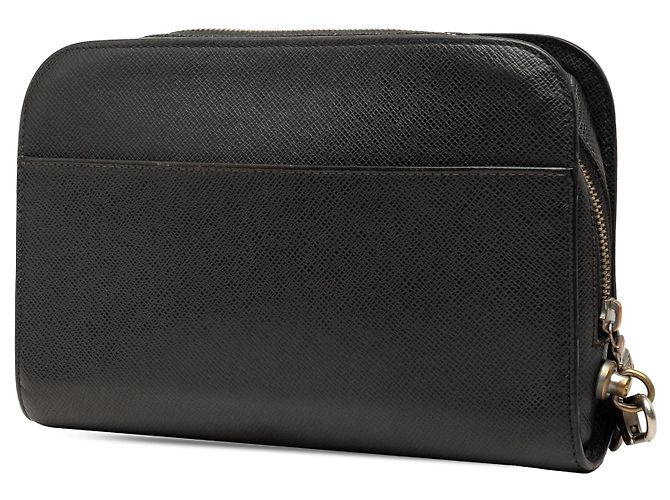Borsa a Pochette Louis Vuitton Taiga Baikal Nera Nero - vista 2