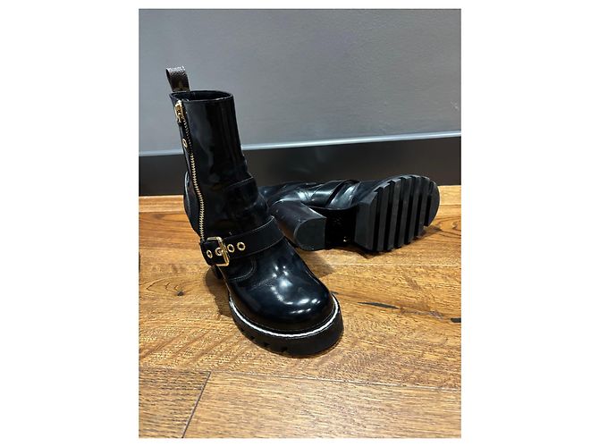 Botines Louis Vuitton Star Trail Black de charol Negro - vista 5
