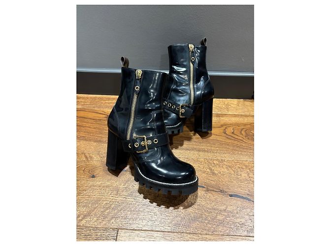 Botines Louis Vuitton Star Trail Black de charol Negro - vista 6