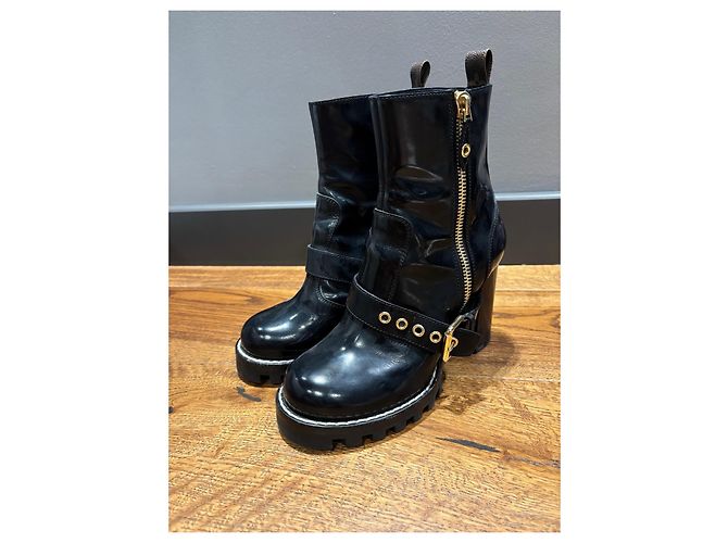 Botines Louis Vuitton Star Trail Black de charol Negro - vista 9