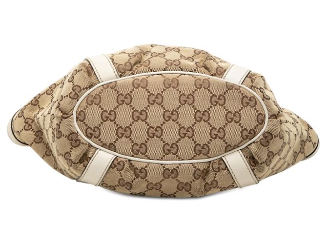 Borsa Gucci GG Canvas Abbey D Ring Beige - vista 3
