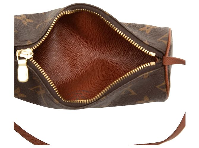 Borsa a mano Louis Vuitton Monogram Papillon Pochette Marrone - vista 4