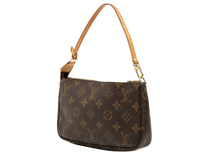 Borsa a tracolla Louis Vuitton Monogram Pochette Accessoires Marrone - vista 2