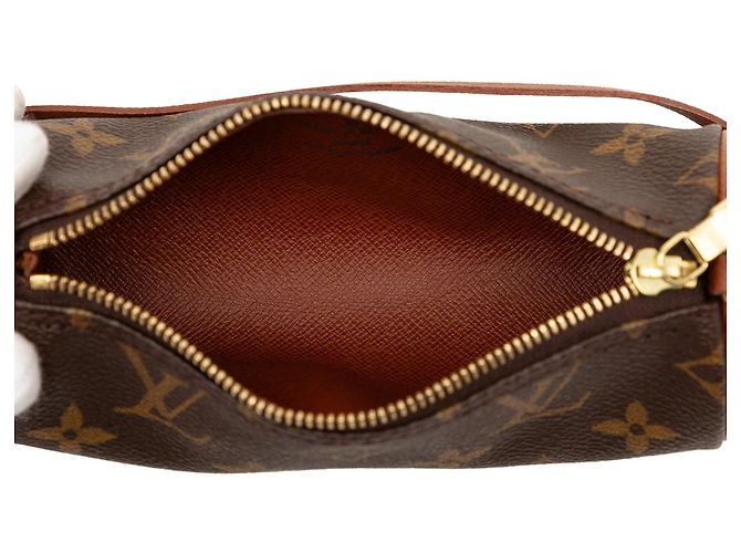 Borsa a mano Louis Vuitton Monogram Papillon Pochette Marrone - vista 4