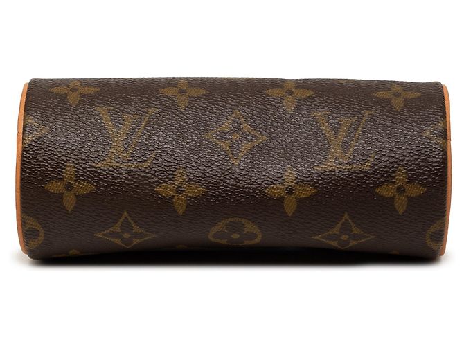Borsa a mano Louis Vuitton Monogram Papillon Pochette Marrone - vista 3