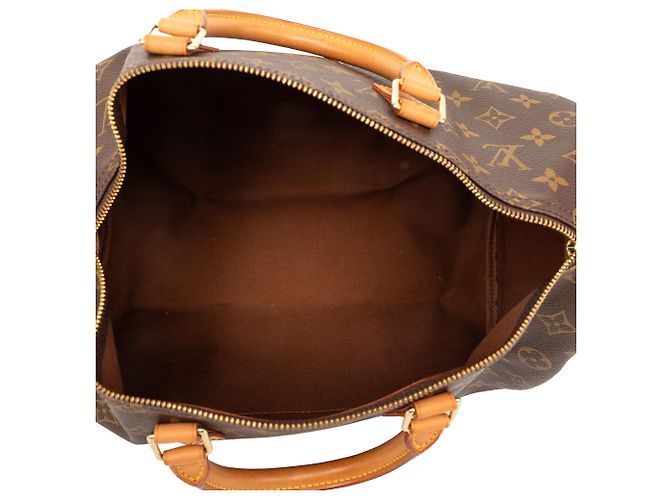 Borsa Boston Louis Vuitton Monogram Speedy 35 Marrone - vista 4