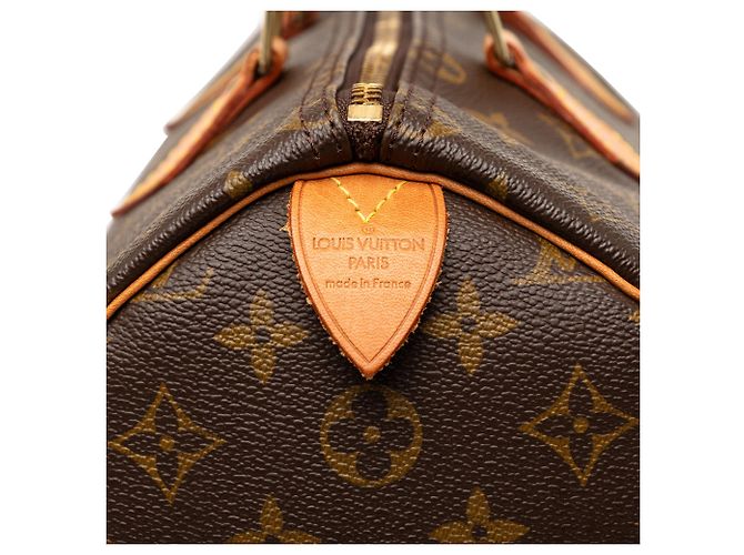 Borsa Boston Louis Vuitton Monogram Speedy 35 Marrone - vista 5