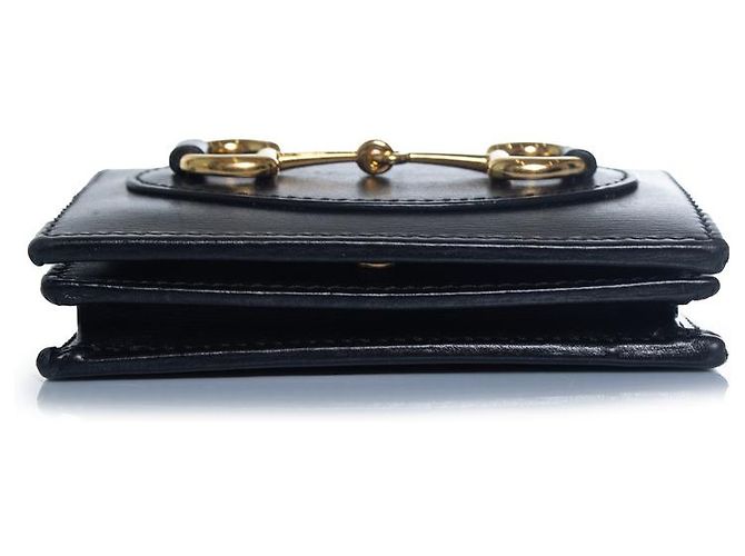 Gucci, tarjetero cartera Horsebit 1955 de piel Negro - vista 5