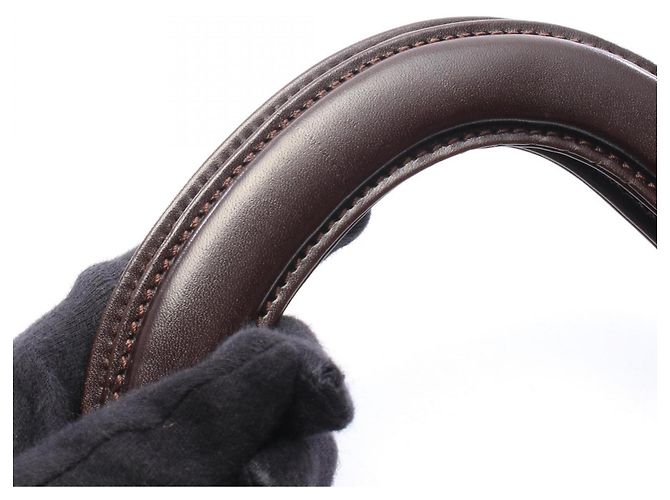 Borsa Tote Fendi Zucca Marrone e Nera Pelle e Tela Nero - vista 7