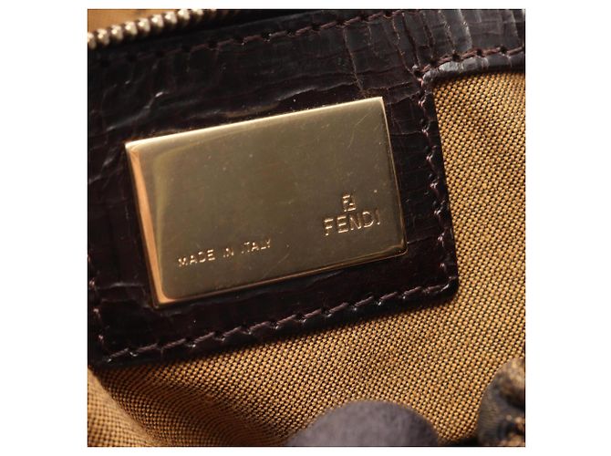 Fendi Zucca Borsa Magic Handbag Castaño - vista 4