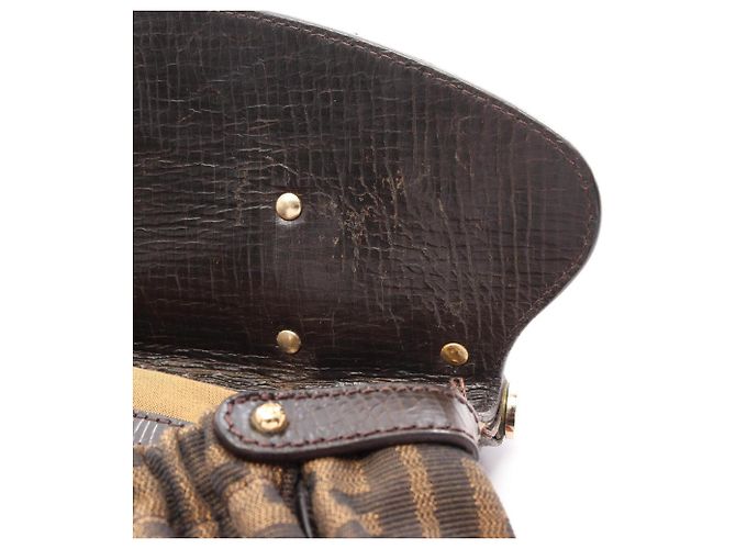 Fendi Zucca Borsa Magic Handbag Castaño - vista 5