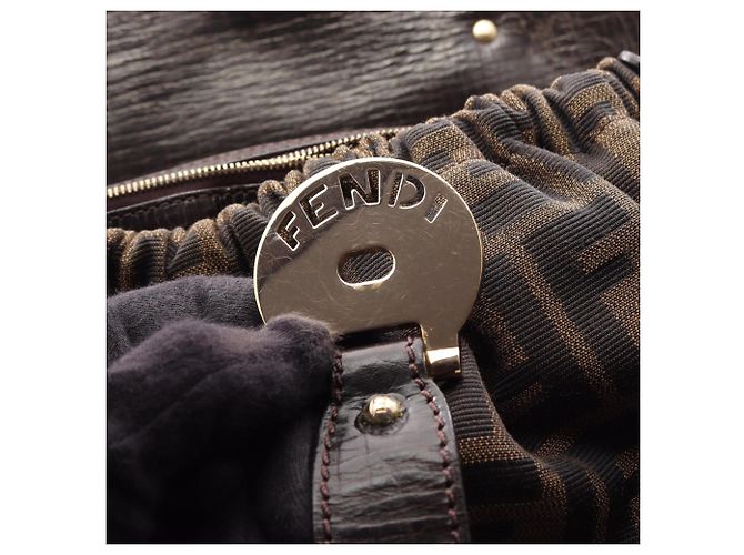 Fendi Zucca Borsa Magic Handbag Castaño - vista 7