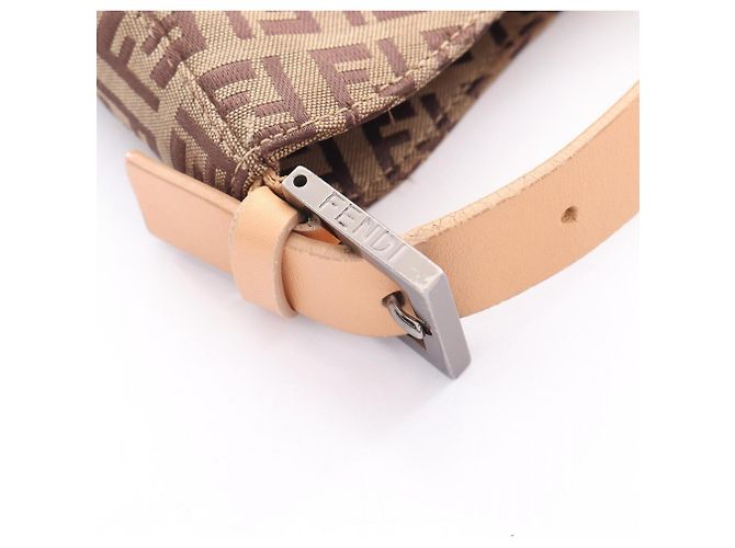 Borsa a tracolla Fendi Zucchino Marrone Beige - vista 10