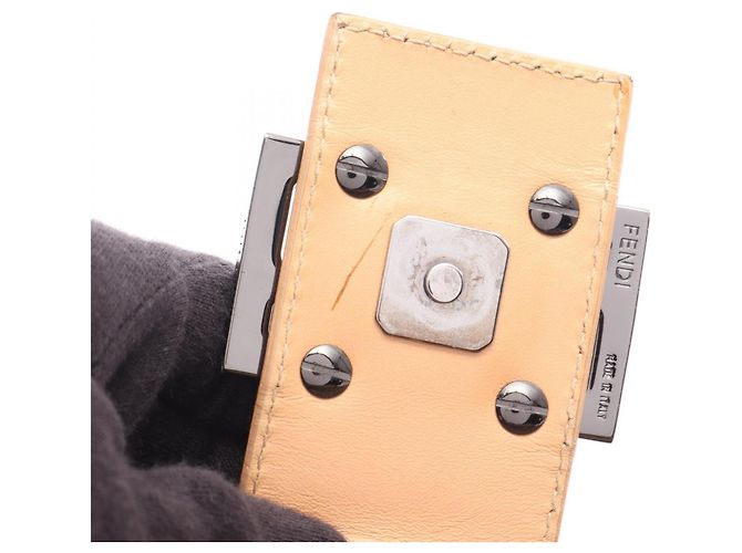 Borsa a tracolla Fendi Zucchino Marrone Beige - vista 7