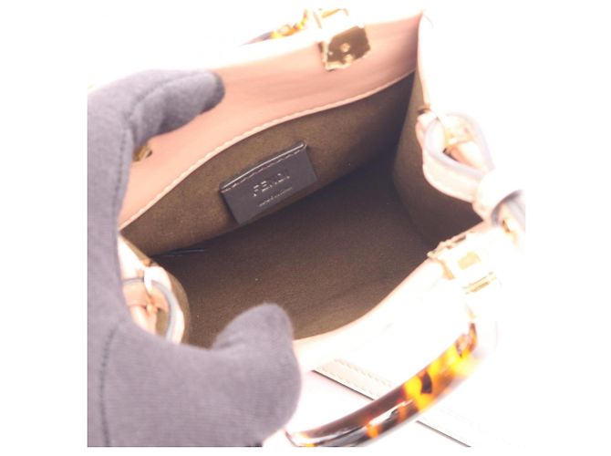 Borsa a mano Fendi Sunshine Shopper Mini Rosa - vista 3