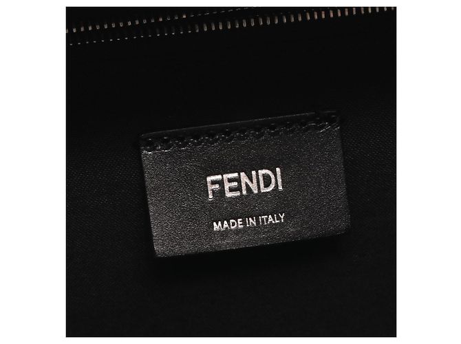 Fendi FF Jacquard Drive Zucca Rucksack Braun Schwarz - Ansicht 4