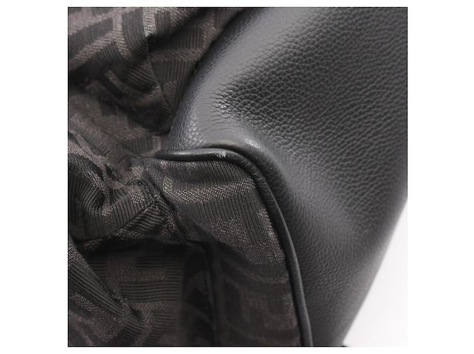 Fendi FF Jacquard Drive Zucca Rucksack Braun Schwarz - Ansicht 5