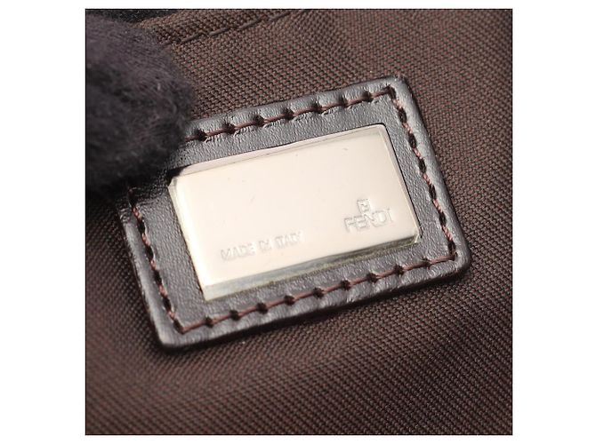 Borsa Fendi Zucchino Marrone Beige - vista 4