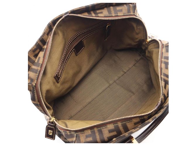 Fendi Zucca 2-Way Handbag Brown - view 3