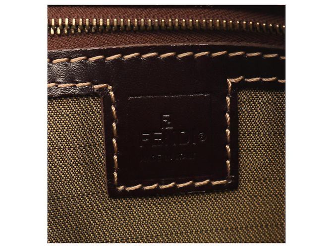 Fendi Zucca 2-Way Handbag Brown - view 4