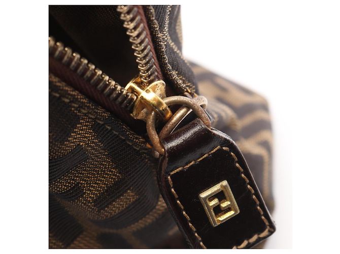 Fendi Zucca 2-Way Handbag Brown - view 5