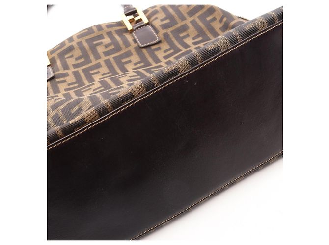 Fendi Zucca 2-Way Handbag Brown - view 8