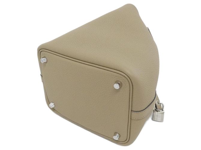 Hermès Borsa Hermes Picotin Lock PM Beige - vista 2
