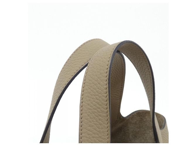 Hermès Borsa Hermes Picotin Lock PM Beige - vista 4