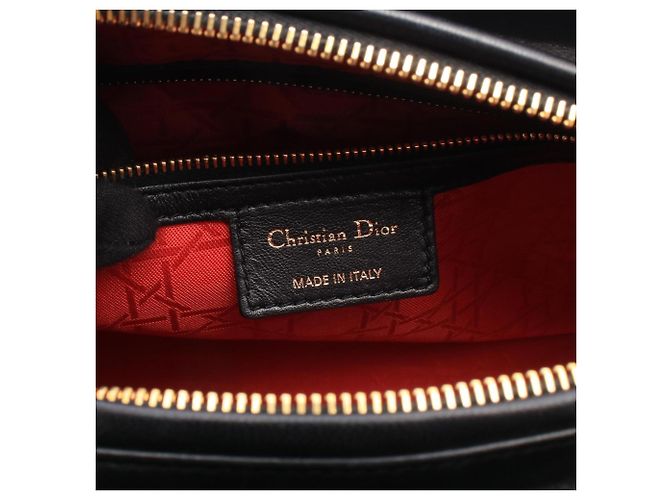 Christian Dior Dior Lady Large Borsa a mano 2-Way Nero - vista 4