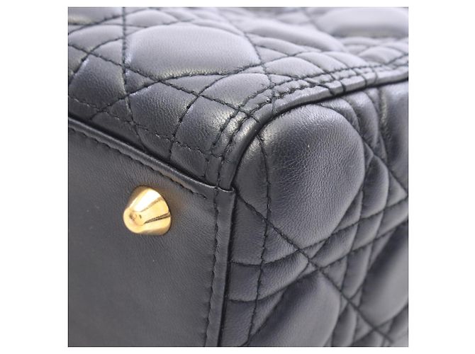 Christian Dior Dior Lady Large Borsa a mano 2-Way Nero - vista 7